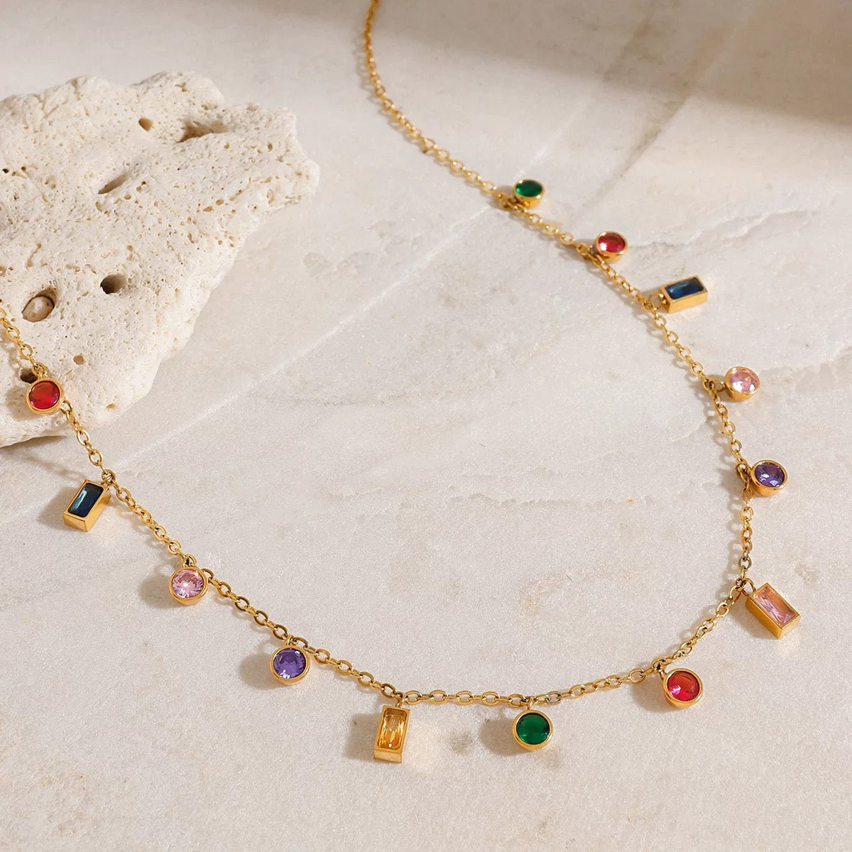 Confetti Charm Necklace